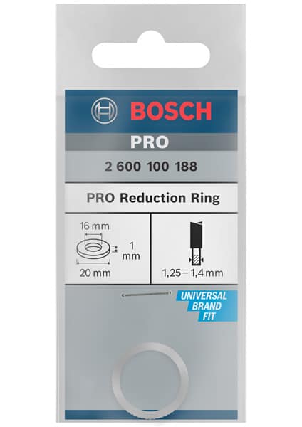 BOSCH Reduzierring für Kreissägeblätter, 20 x 16 x 1 mm
