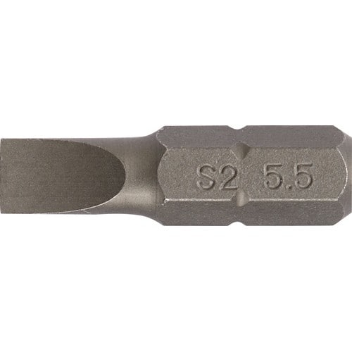 TECWERK Bit f.Schlitzschrauben 6,5mm L.25mm 1/4 Zoll C6,3 Schneidenstärke 1,2mm TECWERK