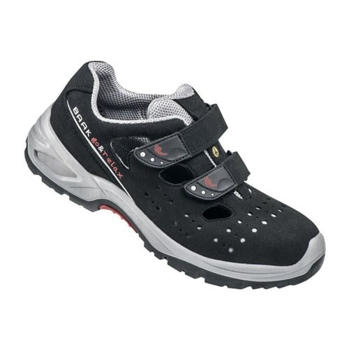 BAAK Sicherheitssandale Hardy Gr.39 N schwarz/grau Mikrofaser S1P SRC ESD EN20345