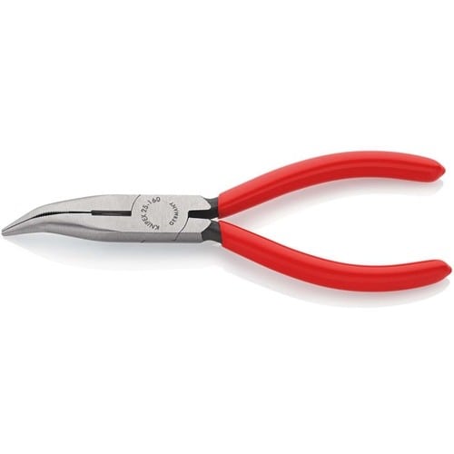 KNIPEX Flachrundzange L.160mm flach/rund 40Grad gew.pol.Ku.-Überzug KNIPEX