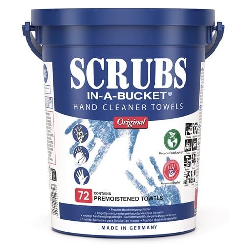 SCRUBS Handreinigungstuch o.Eins.v.Wasser 72 St.1 Eimer