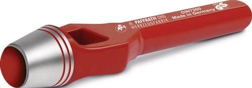 PAFFRATH Henkellocheisen Loch-D.28mm rot PAFFRATH
