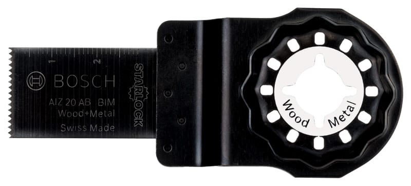 BOSCH BIM Tauchsägeblatt AIZ 20 AB, Wood and Metal, 30 x 20 mm, 1er-Pack