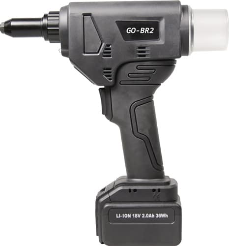 GOEBEL Akku-Blindnietsetzgerät GO-BR2 13-tlg.18000N ø 4,0-6,4 im Ku.-Koffer GOEBEL
