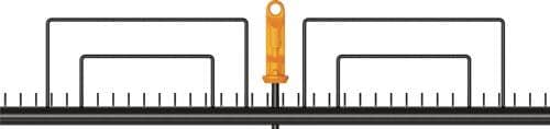 FISKARS Rasenrechen OneClick Arbeits-B.570mm Zinken-L.90mm 35 Zinken FISKARS