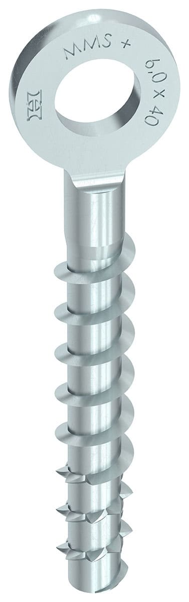 HECO MULTI-MONTI-plus R 6,0 x 40, Ringanker, Setzwerkzeug, verzinkt blau, A2K