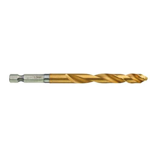 MILWAUKEE 8,0 x 111 mm SHOCKWAVE Metallbohrer HSS-G RED HEX Titan 1/4"
