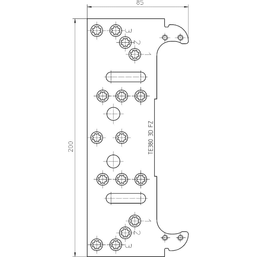SIMONSWERK Befestigungsplatte TECTUS® TE 380 3D FZ,