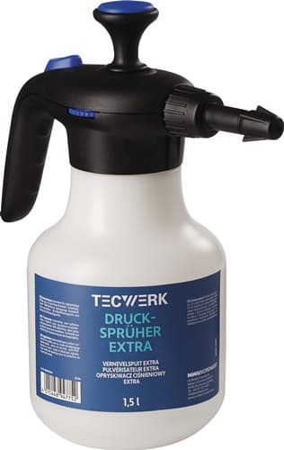 TECWERK Drucksprüher Extra 1,5l FPM-Dichtung,Kunststoff-Düse TECWERK