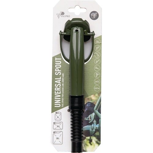 Ausgießstutzen f.Benzin/Diesel o.Fehlbetankungssperre L.280mm B.68mm grün
