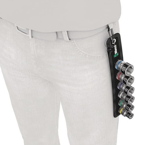 WERA Steckschlüsselsatz Belt C 2 Zyklop 6-tlg.1/2 Zoll 4-10mm f.i6-KT.-Schr.WERA