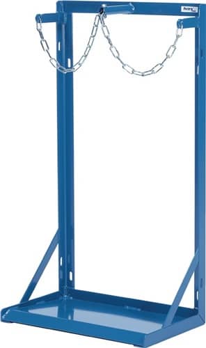 FETRA Stahlflaschenständer f.Flascheninhalt 2x40-50l Sauerstoff,Acetylen brillantblau