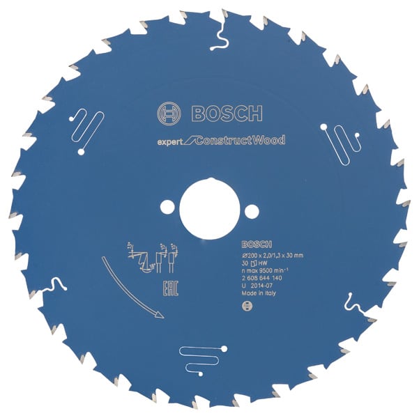 BOSCH Kreissägeblatt Expert for Construct Wood, 200 x 30 x 2,0 mm, 30