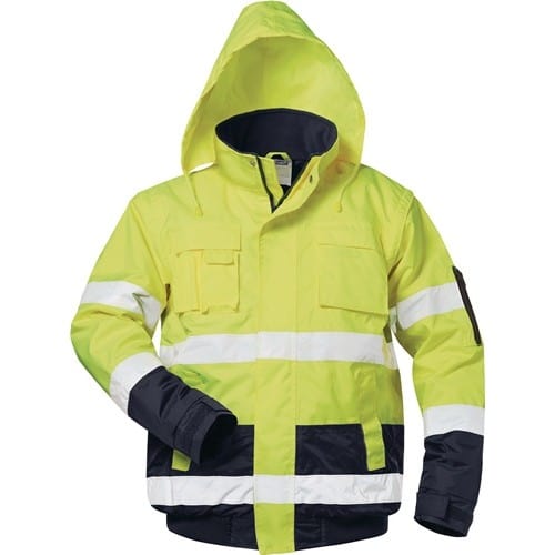 Warnschutz-Pilotjacke HASSO Gr.XL fluoresz.gelb/marine SAFESTYLE