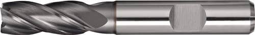 TECWERK Schaftfräser DIN 844 TypN D.20mm HSS-Co8 TiCN Weldon Z.4 kurz TECWERK