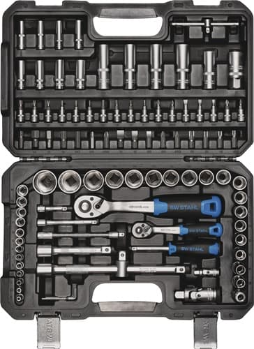 SW STAHL Steckschlüssel-Satz 97-tlg.1/4+1/2 Zoll SW 4-32mm