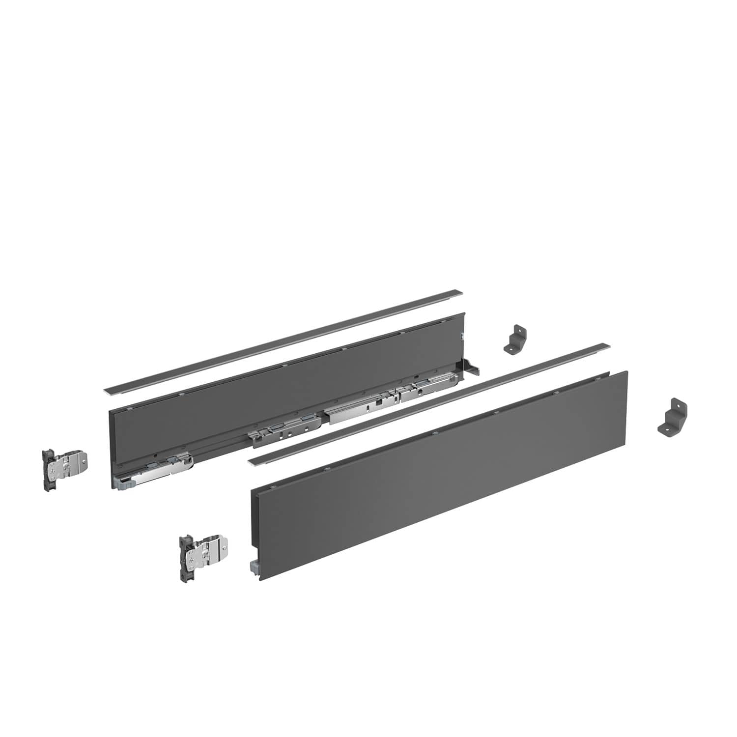HETTICH AvanTech YOU Set Zarge Höhe 101 mm, NL 270 mm, anthrazit, links und rechts, 9255324