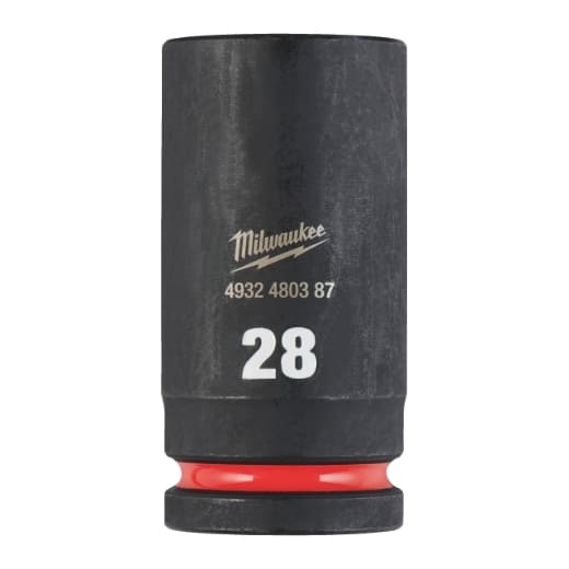 MILWAUKEE 28 x 90 mm SHOCKWAVE Schlagnuss 3/4" lang