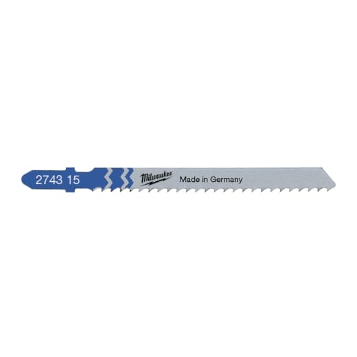 MILWAUKEE 75x 3 mm T127D Stichsägeblatt Metall für Schnitte in Aluminium