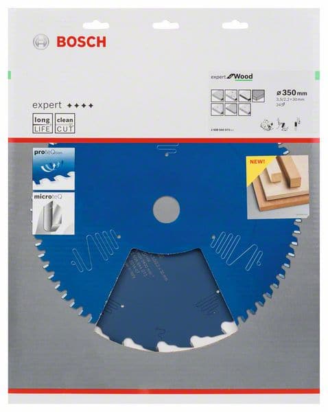 BOSCH Kreissägeblatt Expert for Wood, 350 x 30 x 3,5 mm, 24