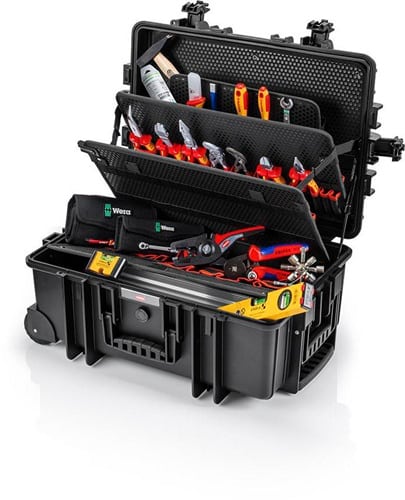 KNIPEX Werkzeugkoffer Robust45 Move 63-tlg.Koffer a.schlagfestem PP f.Elektriker KNIPEX