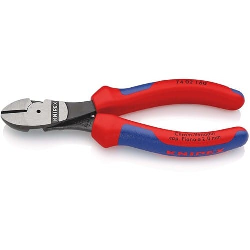 KNIPEX Kraftseitenschneider L.160mm pol.Form 0 Mehrkomp.-Hüllen KNIPEX