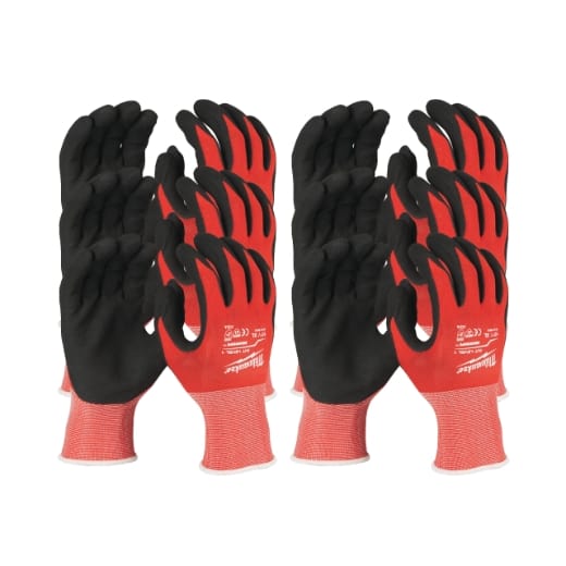 MILWAUKEE Größe 10 (XL) 12er Pack Schnittschutzhandschuhe Klasse 1/A