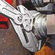 KNIPEX Zangenschlüssel L.400mm Spann-W.85mm verchr.Ku.-Überzug KNIPEX