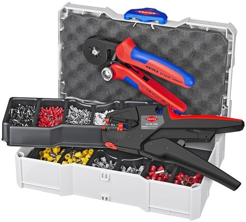 KNIPEX Aderendhülsensortiment 1252tlg.0,50-10,00mm² Aderendhülsen-Autom.-Abisolierzange