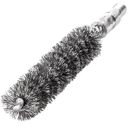 LESSMANN Rohrbürste L.115mm D.14mm VA-Stahldraht gewellt Besatz-L.80mm LESSMANN