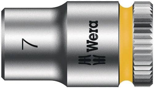 WERA Steckschlüsseleinsatz 8790 HMA Außen-6-kant SW7mm L.23mm Vierkant1/4Zoll CV Wera
