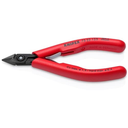 KNIPEX Elektronik-Seitenschneider L.125mm Form 2 Facette ja,kl.KNIPEX