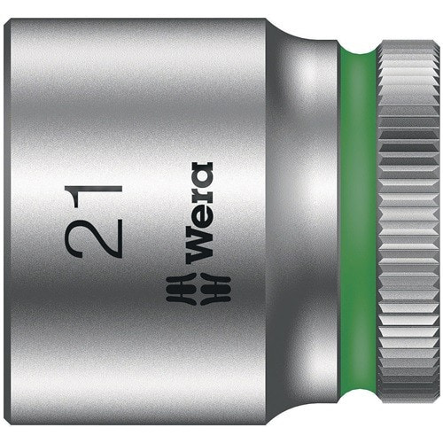 WERA Steckschlüsseleinsatz 8790 HMB Außen-6-kant SW21mm L.30mm 4-kt3/8Zoll CV verchr.