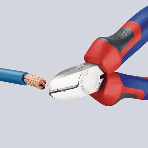KNIPEX Seitenschneider L.125mm Kopf verchr.Comfort-Griff KNIPEX