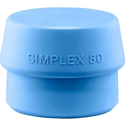 HALDER Schonhammerkopf SIMPLEX Kopf-D.80mm TPE-soft blau weich HALDER
