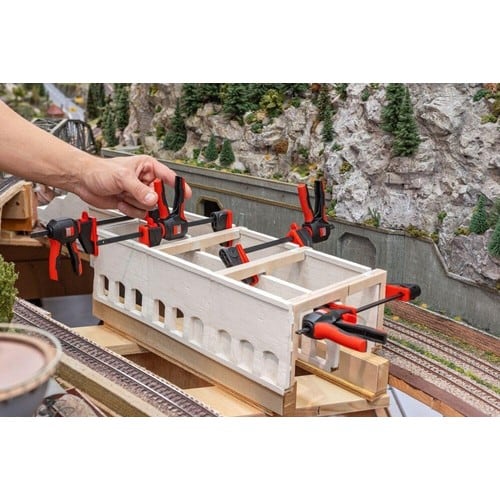 BESSEY Einhandzwinge EZ360 Spann-W.150mm A.80mm Spreiz-W.195-315mm BESSEY