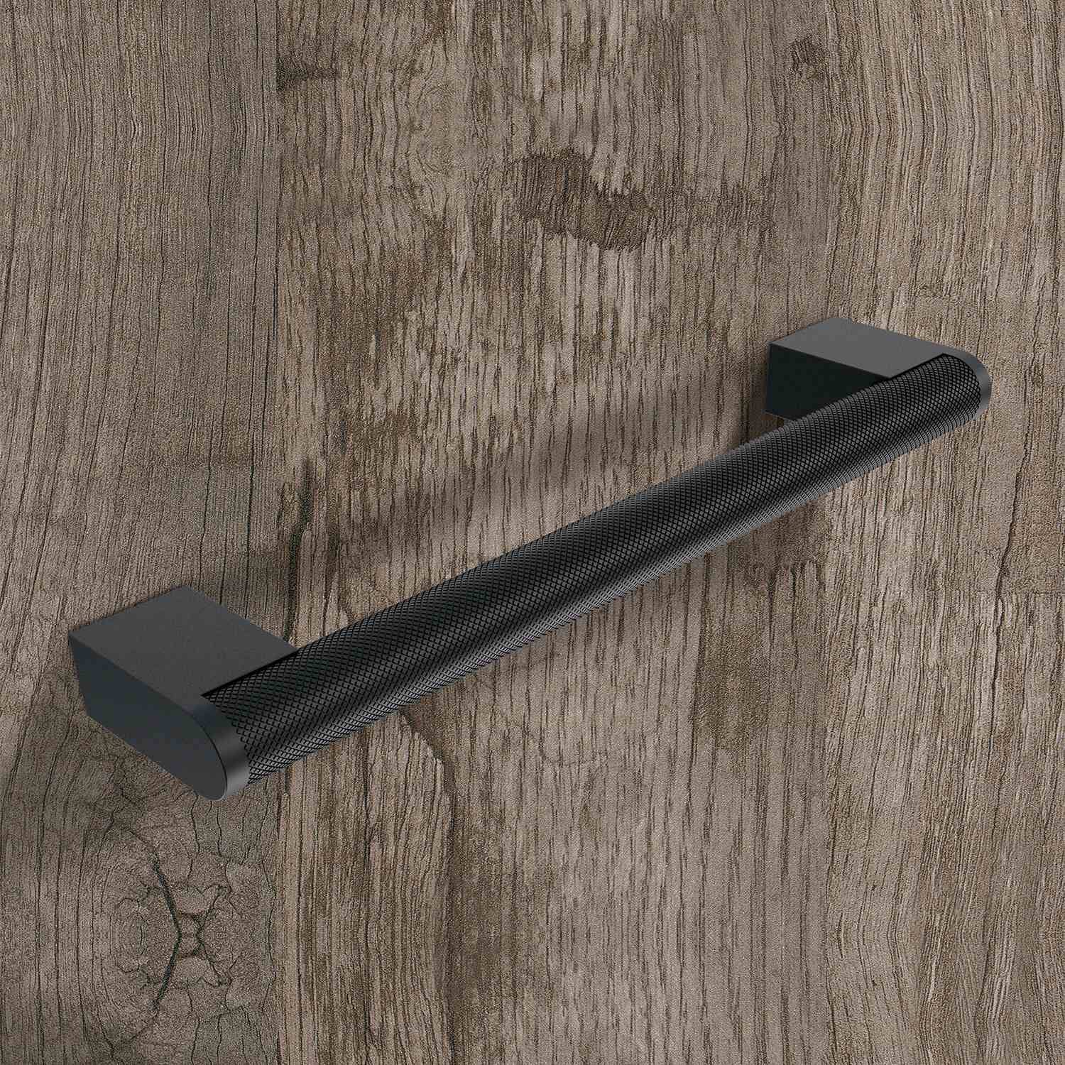 HETTICH Griff Varna, Bohrabstand 160 mm, L 190 mm, B 14.6 mm, H 35.3 mm, Schwarz matt, 9332318