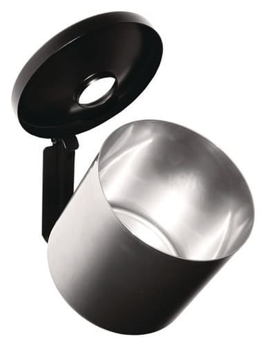 TKG Wandascher Ø150xH145mm neusilber m.Kippvorrichtung TKG