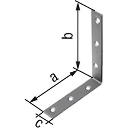 GAH Stuhlwinkel L.100 x 100mm B.19mm S.2mm VA Loch-D.5,3mm GAH