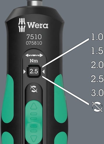 WERA Drehmomentschraubendreher 7510/14 14teilig f.HM-Wendeschneidplatten WERA