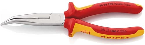 KNIPEX Flachrundzange L.200mm 40Grad gew.VDE Mehrkomp.-Hüllen KNIPEX