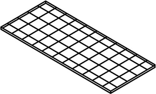 SÄBU Gitterrost f.Gitterrostregal B 800 x T 1200mm STA verz.