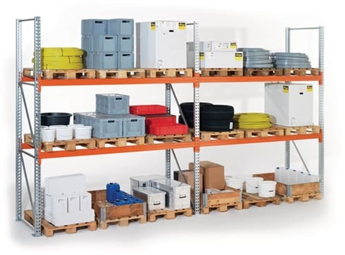 META Palettenregal H3300xB5665xT1100mm Grund-/Anbaureg.Feldl.max.7500kg Fachl.1500kg