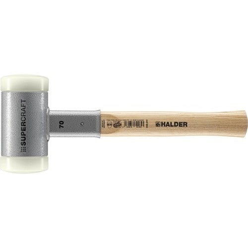HALDER Schonhammer SUPERCRAFT L.370mm Kopf-D.70mm Hickory rückschlagfrei