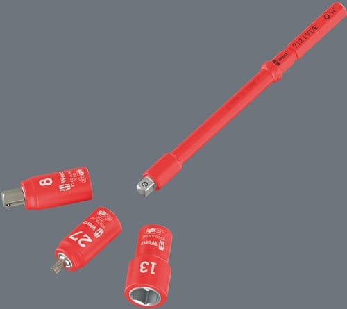 WERA VDE Wechselklingen-Adapter f.Steckschlüsseleins.,1/4" VDE isol.05006642001 WERA