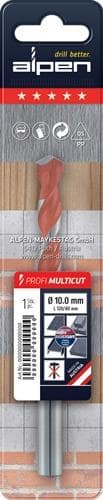 ALPEN Mehrzweckbohrer Profi Multicut D.6,5mm Arbeits-L.54mm Gesamt-L.100mm