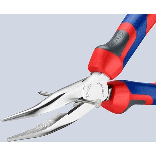 KNIPEX Flachrundzange L.160mm flachrund 40Grad gew.Comfort-Griff KNIPEX
