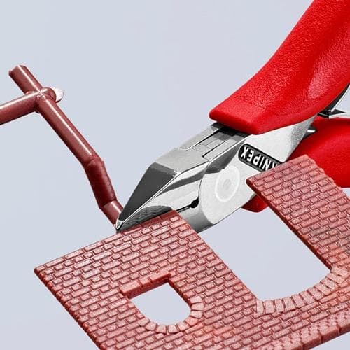KNIPEX Elektronik-Seitenschneider L.115mm Form 2 Facette nein Ku.-Überzug