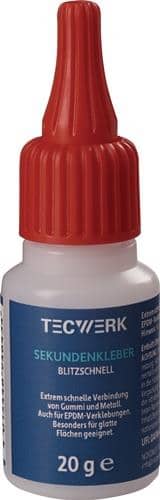 TECWERK Sekundenkleber blitzschnell 20g farblos Flasche TECWERK