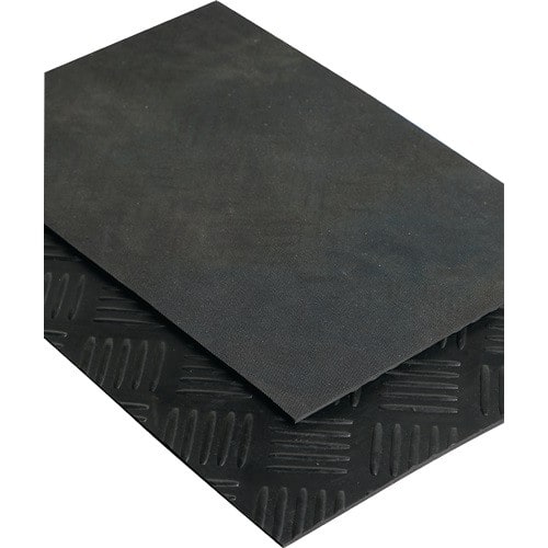 MÖLLER Hammerschlagmatte B.1,4m L.10m D.3mm schwarz NR/SBR Rl.MÖLLER